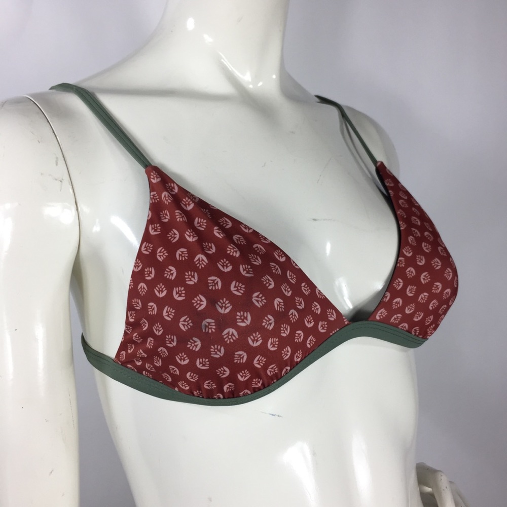 Leith Printed Triangle Bikini Top S - Picture 6 of 10